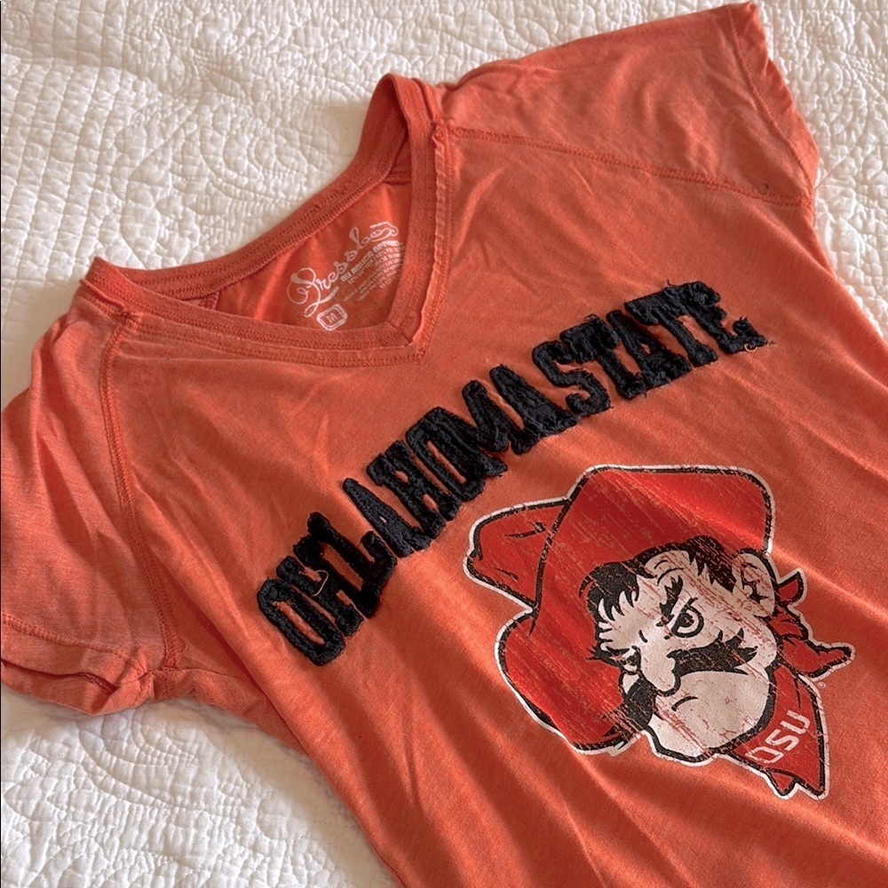 Russell Athletic Orange Oklahoma State Graphic Tee